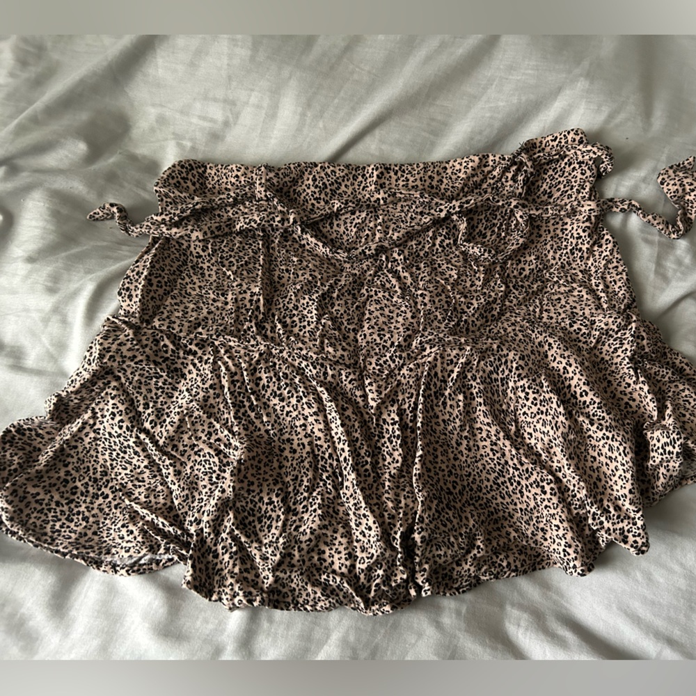 Urban Romantics Leopard Print Skirt